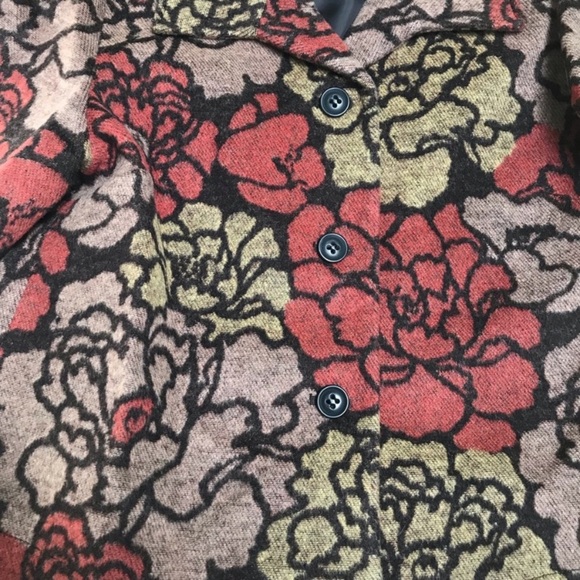Pendleton Floral Wool Blend Button Up Blazer Jacket Size Large - Picture 10 of 16